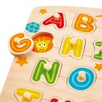 Wooden Alphabet Peg Picture Puzzle